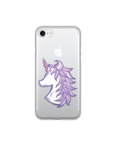 Torbica Silikonska Print Skin za iPhone 7/8/SE 2020/2022 Purple Unicorn - 8018174