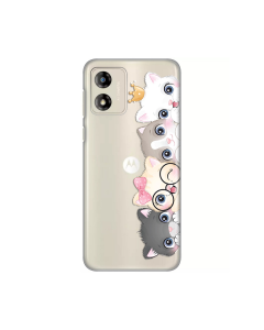 Maska za Motorola Moto E13 Cats Silikonska Print Skin - 8019634