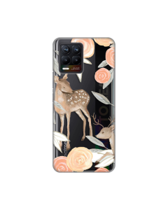 Maska za Realme 8 4G/8 Pro Flower Deer Silikonska Print Skin - 8018183