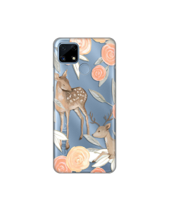 Torbica Silikonska Print Skin za Realme C25 Flower Deer - 8018398