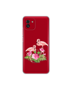 Torbica Silikonska Print Skin za Samsung A035G Galaxy A03 Flamingo - 8018347