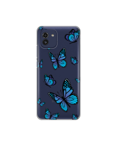 Torbica Silikonska Print Skin za Samsung A035G Galaxy A03 Blue butterfly - 8018524