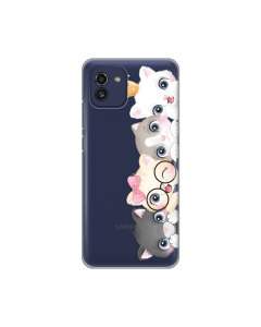 Maska za Samsung Galaxy A03 Cats Silikonska Print Skin - 8018526-1