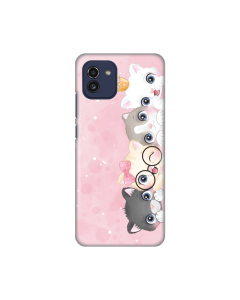 Torbica Silikonska Print Skin za Samsung A035G Galaxy A03 Pink cats - 8018536