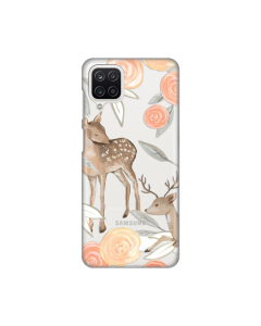 Torbica Silikonska Print Skin za Samsung A125F Galaxy A12 Flower Deer - 8018197