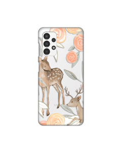 Maska za Samsung Galaxy A13 4G Flower Deer Silikonska Print Skin - 8018475