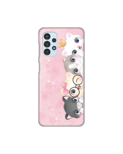 Torbica Silikonska Print Skin za Samsung A135F Galaxy A13 4G Pink cats - 8018555