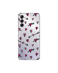 Torbica Silikonska Print Skin za Samsung A145R Galaxy A14 4G Heart Pattern - 8019478