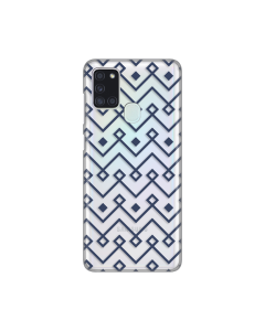 Torbica Silikonska Print Skin za Samsung A217F Galaxy A21s Blue cubes - 8018631