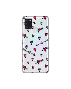 Maska za Samsung Galaxy A21s Heart Pattern Silikonska Print Skin - 8019356