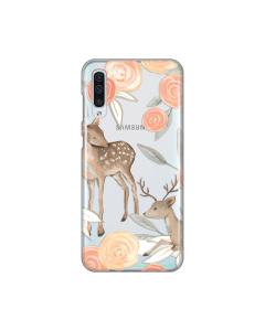 Maska za Samsung Galaxy A30s/A50/A50s Flower Deer Silikonska Print Skin - 8018209