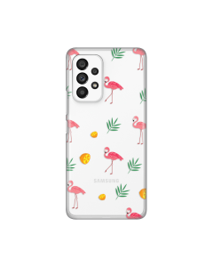 Torbica Silikonska Print Skin za Samsung A536B Galaxy A53 5G Flamingos - 8018566