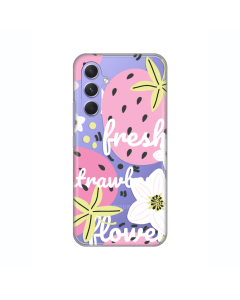 Maska za Samsung Galaxy A54 5G Fresh Silikonska Print Skin Pink - 8020226