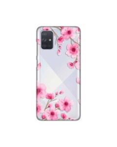 Torbica Silikonska Print Skin za Samsung A715F Galaxy A71 Rose flowers - 8019272
