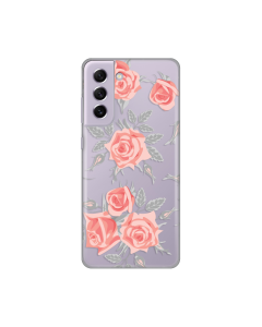 Torbica Silikonska Print Skin za Samsung G990 Galaxy S21 FE Elegant Roses - 8019152