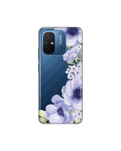 Torbica Silikonska Print Skin za Xiaomi Redmi 12C Blue Roses - 8019572