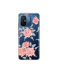 Torbica Silikonska Print Skin za Xiaomi Redmi 12C Elegant Roses - 8019573
