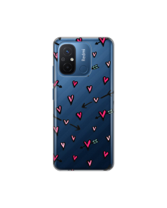 Torbica Silikonska Print Skin za Xiaomi Redmi 12C Heart Pattern - 8019575