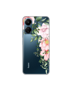Torbica Silikonska Print Skin za Xiaomi Redmi 13C Gentle Rose Pattern - 8019953
