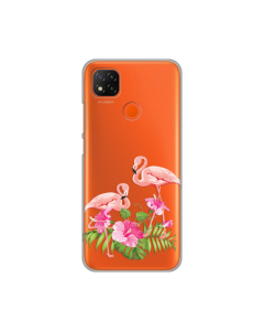 Torbica Silikonska Print Skin za Xiaomi Redmi 9C/10A Flamingo - 8018234