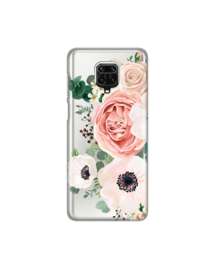 Torbica Silikonska Print Skin za Xiaomi Redmi Note 9 Pro/Note 9 Pro Max/Note 9S Luxury Pink Flowers - 8016866