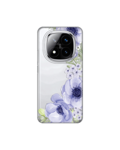 Torbica Silikonska Print Skin za Xiaomi Redmi Note 14 Pro Plus Blue Roses - 8020636