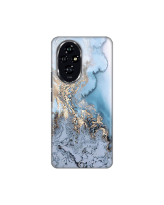 Maska za Honor 200 Blue Gold Marble Silikonska Print - 8020389