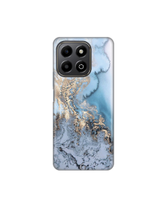 Torbica Silikonska Print za Honor X6b Blue Gold Marble - 8020407
