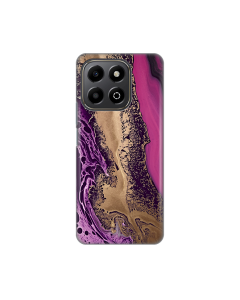 Torbica Silikonska Print za Honor X6b Purple Gold Marble - 8020410