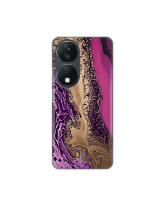 Torbica Silikonska Print za Honor X7b Purple Gold Marble - 8020145