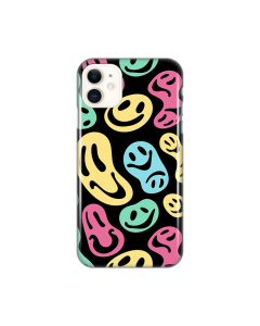 Torbica Silikonska Print za iPhone 11 6.1 Black Color Smiles - 8019089