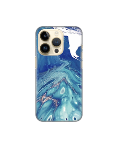 Torbica Silikonska Print za iPhone 14 Pro 6.1 Blue Marble - 8019225