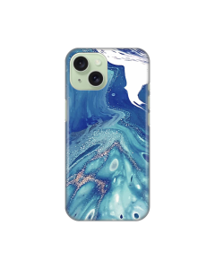 Maska za iPhone 15 6.1 Blue Marble Silikonska Print - 8019884