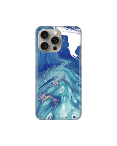 Maska za iPhone 15 Pro Max 6.7 Blue Marble Silikonska Print - 8019900