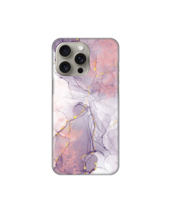 Maska za iPhone 15 Pro Max 6.7 Silikonska Print Pink Marble - 8019899