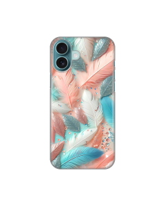 Torbica Silikonska Print za iPhone 16 Plus 6.7 Pastel Feathers - 8020519-1