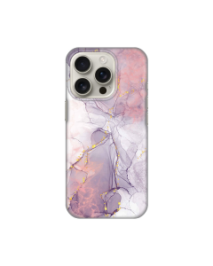 Torbica Silikonska Print za iPhone 16 Pro 6.3 Pink Marble - 8020521