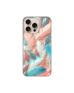 Torbica Silikonska Print za iPhone 16 Pro Max 6.9 Pastel Feathers - 8020525-1