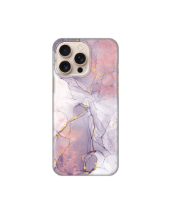 Torbica Silikonska Print za iPhone 16 Pro Max 6.9 Pink Marble - 8020524-1