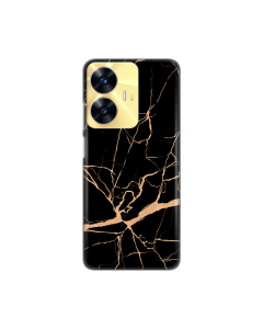 Maska za Realme C55 All Black Silikonska Print - 8019649