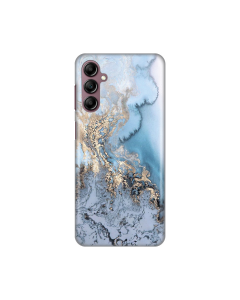 Torbica Silikonska Print za Samsung A146B Galaxy A14 4/5G Blue Gold Marble - 8019485