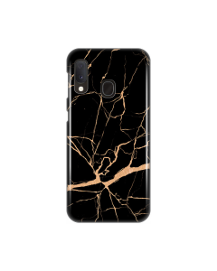 Torbica Silikonska Print za Samsung A202F Galaxy A20e All Black - 8019517