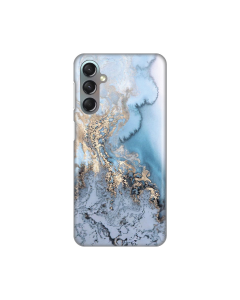 Torbica Silikonska Print za Samsung A245F Galaxy A24 4G Blue Gold Marble - 8019736