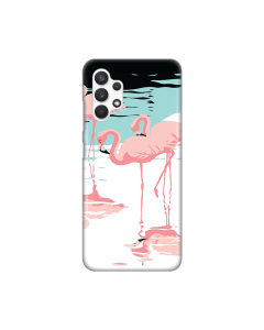 Torbica Silikonska Print za Samsung A325F Galaxy A32 4G Pink Flamingos - 8018108