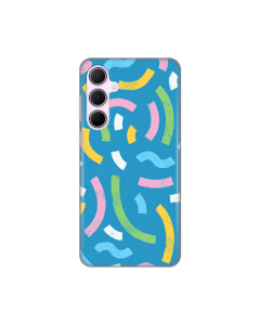 Torbica Silikonska Print za Samsung A356B Galaxy A35 5G Happy Lines  blue - 8020343