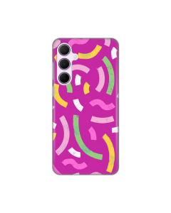 Torbica Silikonska Print za Samsung A356B Galaxy A35 5G Happy Lines pink - 8020342