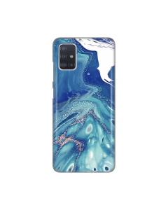 Torbica Silikonska Print za Samsung A515F Galaxy A51 Blue Marble - 8019244