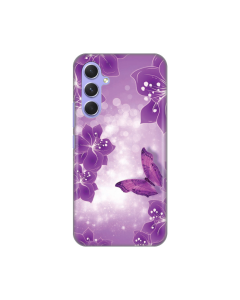 Maska za Samsung Galaxy A54 5G Butterfly And Flowers Silikonska Print - 8019487