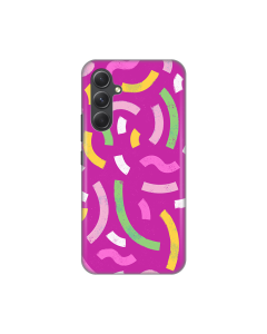 Torbica Silikonska Print za Samsung A546B Galaxy A54 5G Happy Lines pink - 8020339