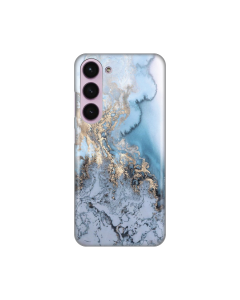Maska za Samsung Galaxy S23 Plus Blue Gold Marble Silikonska Print - 8019379